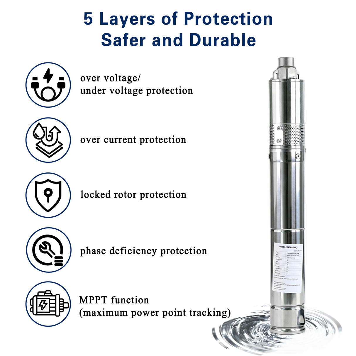 24v solar submersible water pump