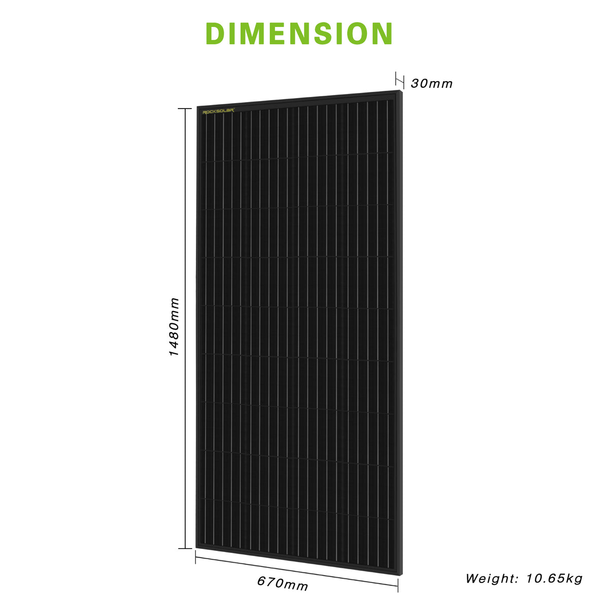 ROCKSOLAR 880W Rigid Solar Panel Kit