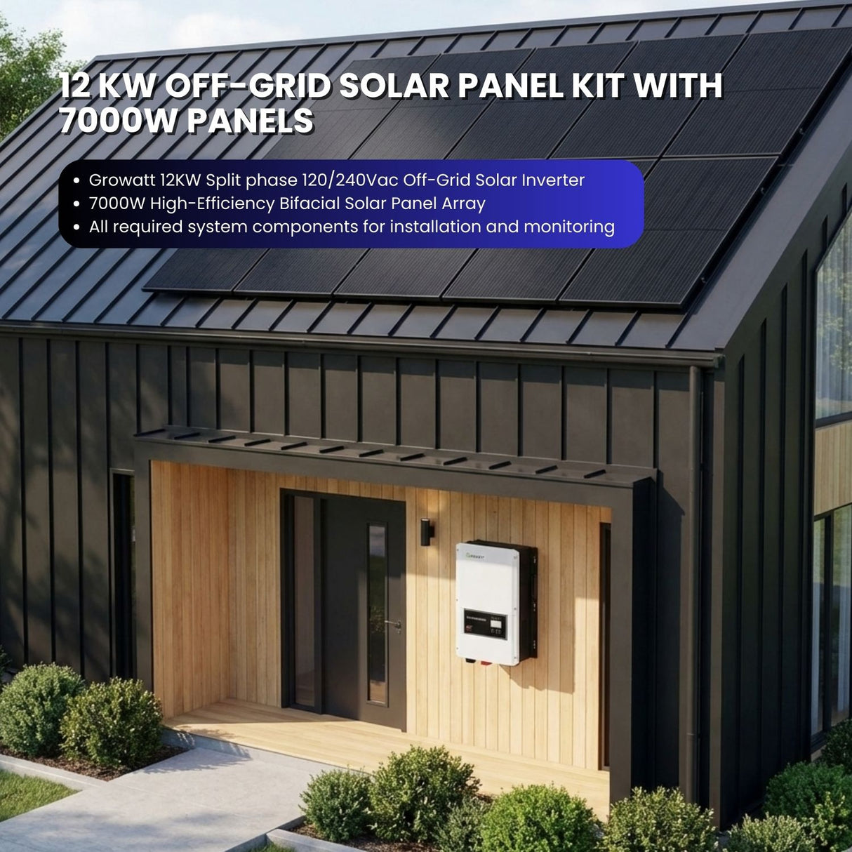 12 kW Off-Grid Solar Panel Kit with 7000W Panels