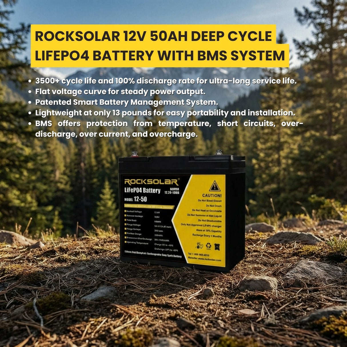 ROCKSOLAR 500W 12V Off-Grid Solar System