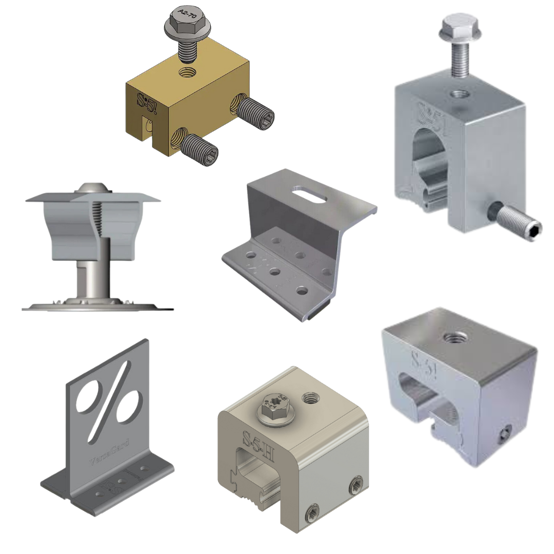 Complete Railless Roof Mount Package For Metal Roof