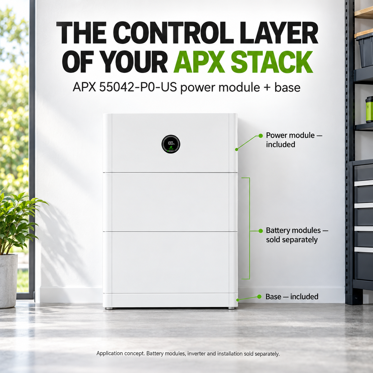 Growatt APX 55042-P0-US — real-world application concept; site requirements and system configuration vary
