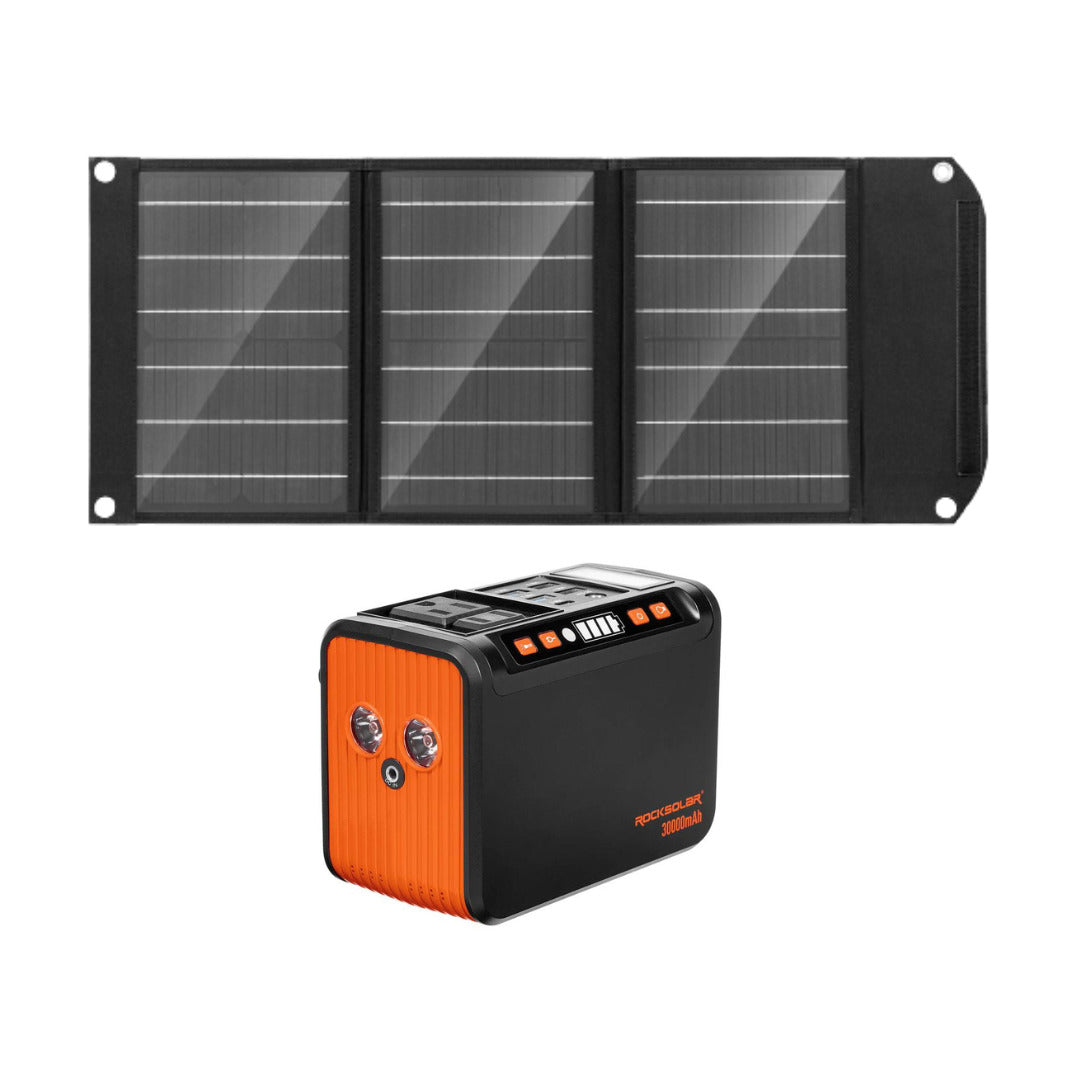 80w solar generator kit