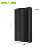 dimension flexible solar panel