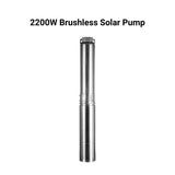 2200w brushless solar water well pump