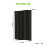 600w solar panel dimension