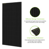 ROCKSOLAR 800W 12V Rigid Monocrystalline Solar Panel (4X200W)