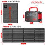 GENWATT G638 Portable Power Station + Solar Panel Combo