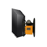 Bomba sumergible solar sin escobillas de CC Rocksolar de 20-40 V y 0,4 HP con controlador incorporado