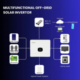 Sistema solar independiente de la red, de 6 KW, fase dividida, 120/240 V CA