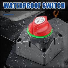 1-2-Both-Off Battery Disconnect Switch 12V-48V 200A Waterproof Dual Battery Kill Switch Heavy Duty Battery Isolator Switch for Marine Boat Car RV ATV UTV Vehicles