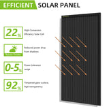 ROCKSOLAR 800W 12V Rigid Monocrystalline Solar Panel (4X200W)