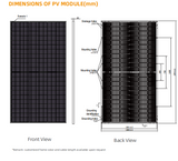 Zshine 585W N-Type TOPCon Bifacial  Double Glass Solar Module (0.393$/W)