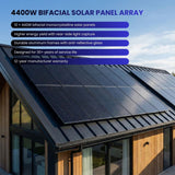 6 KW DIY Off-Grid Solar Panel Kit with 7000W Bifacial Solar Panels 110/220V AC output