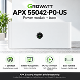 Growatt APX 55042-P0-US — specification illustration based on the product listing