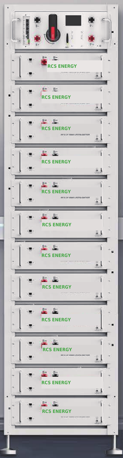 ROCKSOLAR 40–60kWh High-Voltage LiFePO₄ Battery Storage System, view 2