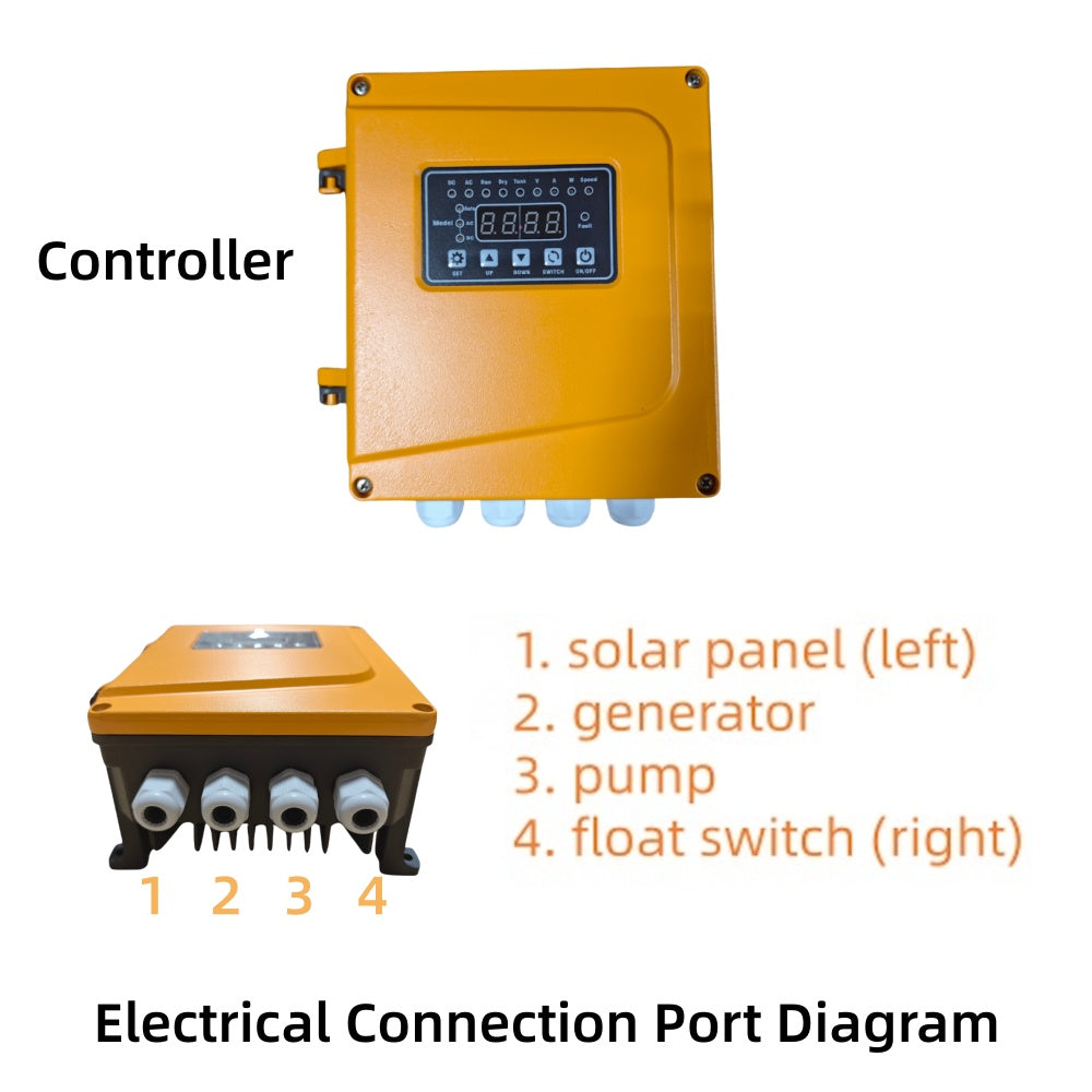 ROCKSOLAR 1.07HP Solar AC/DC Swimming Pool Pump for 30000 Gallon Pool