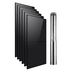 Kit de bomba sumergible con energía solar Rocksolar de 3.0 HP