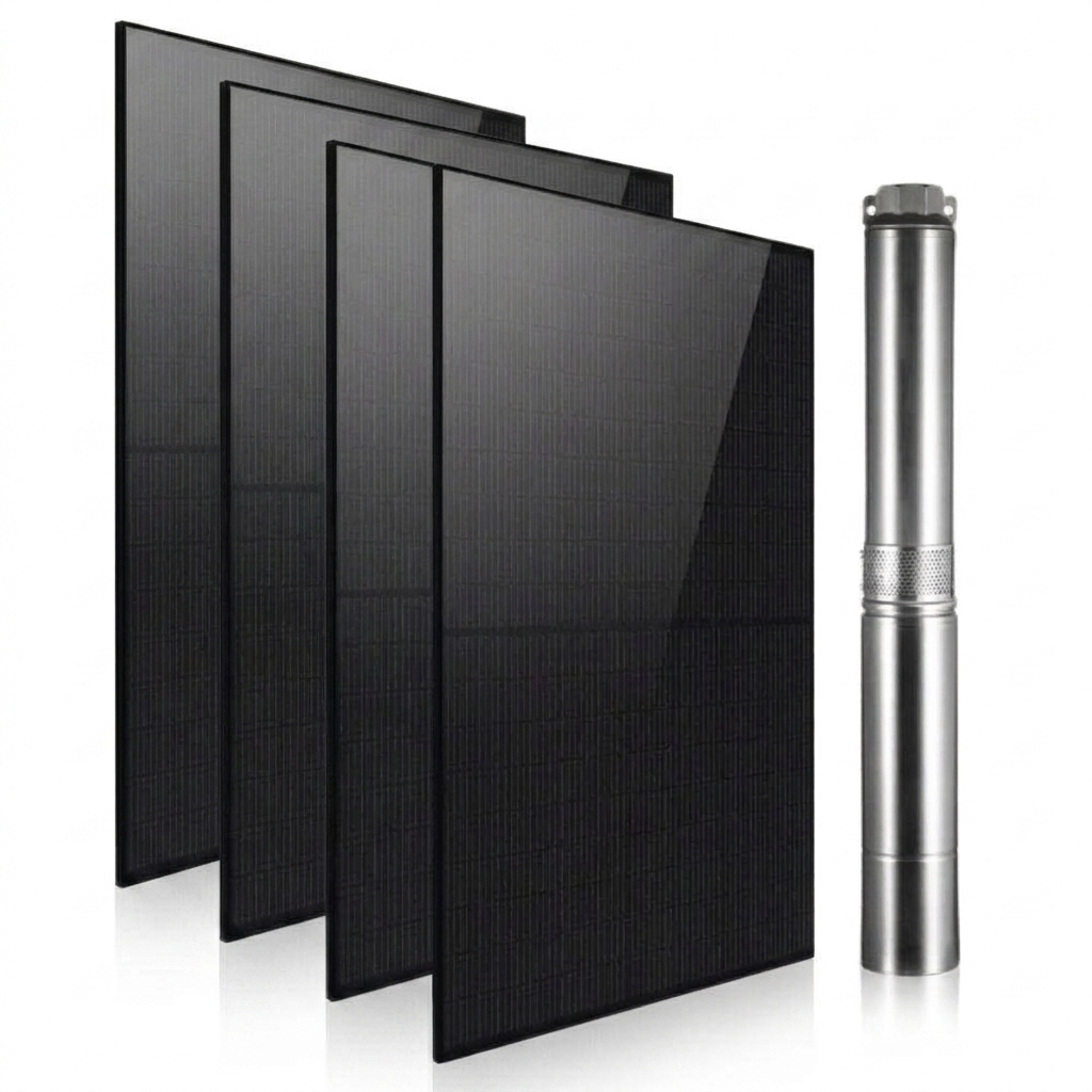 Rocksolar 1.61 HP Solar-Powered Submersible Pump Kit