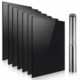 Kit de bomba sumergible con energía solar Rocksolar de 3.0 HP