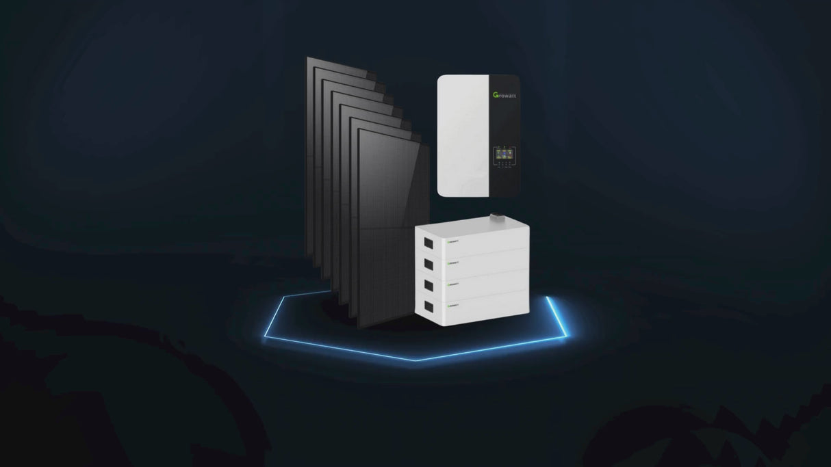 3.5 kW Off-Grid Solar System (5kWh Energy Storage with 3.5kW Inverter + 2640W Solar Array)