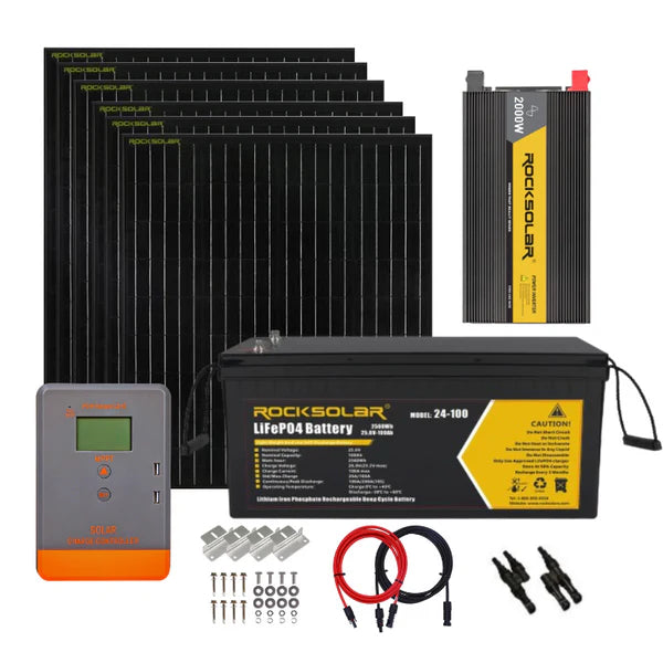 ROCKSOLAR 2000W 24V Off-Grid Solar System